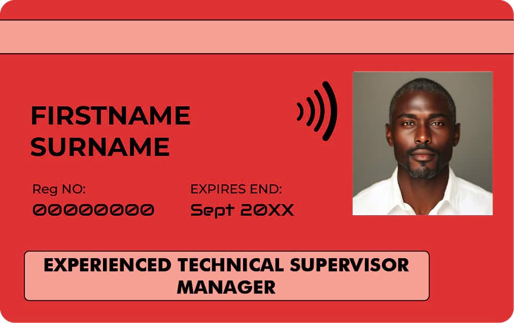 CSCS Red Card Technical, Supervisor, Managers