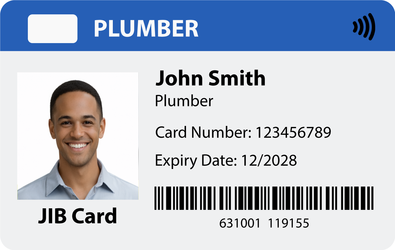 Plumber Blue Card
