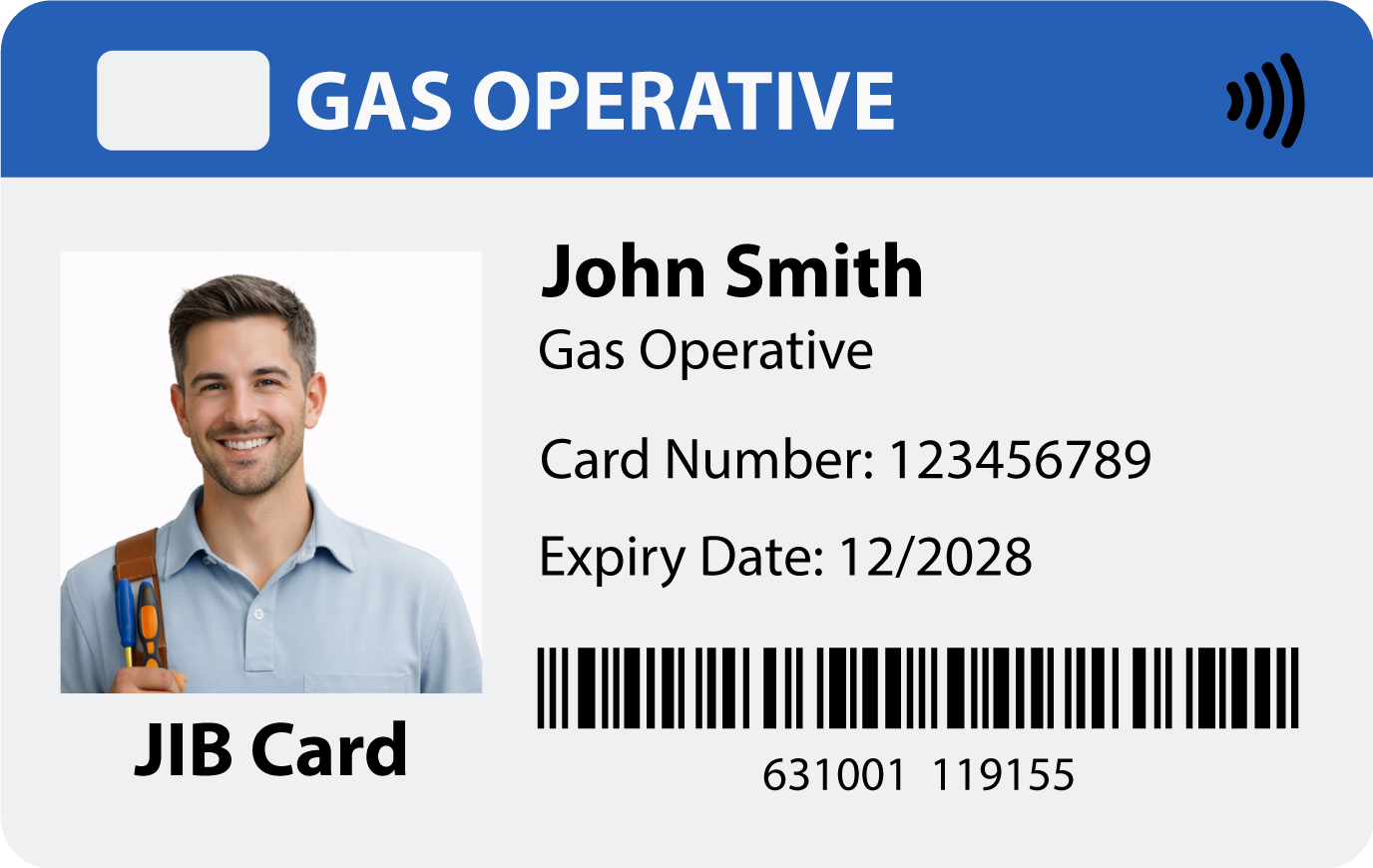 Gas Operative - Blue Card
